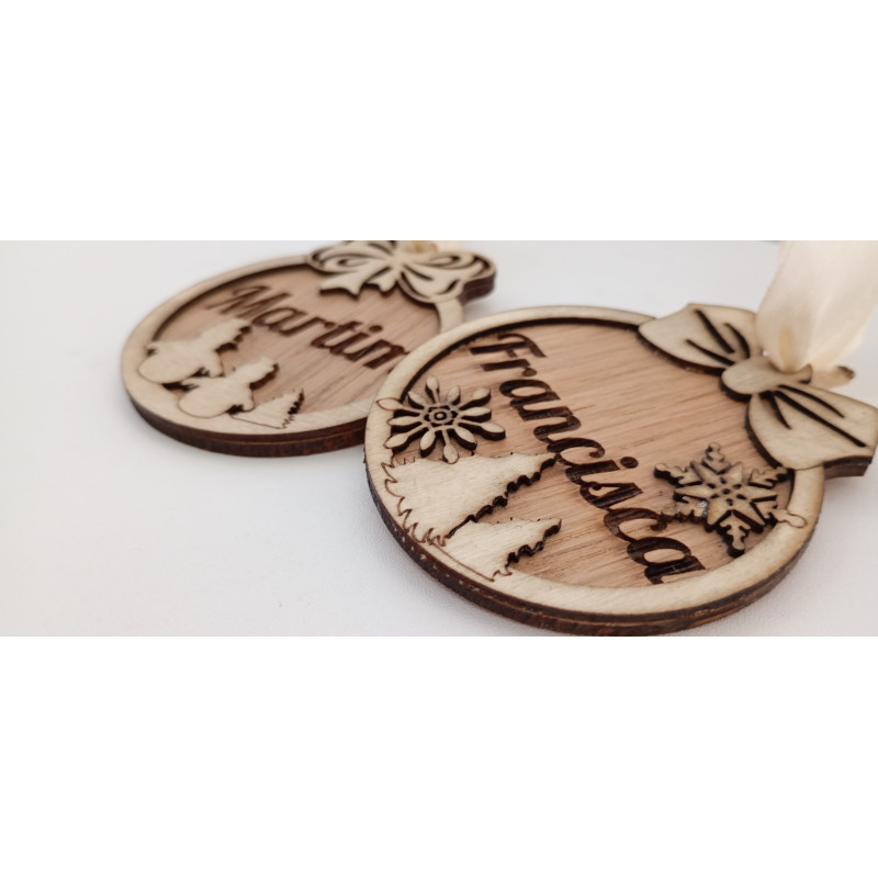 Bolas de Natal com nome