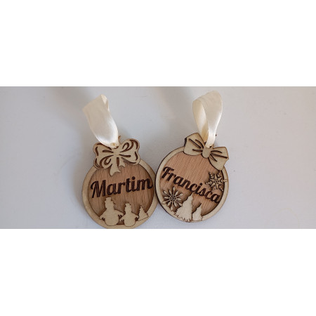 Bolas de Natal com nome